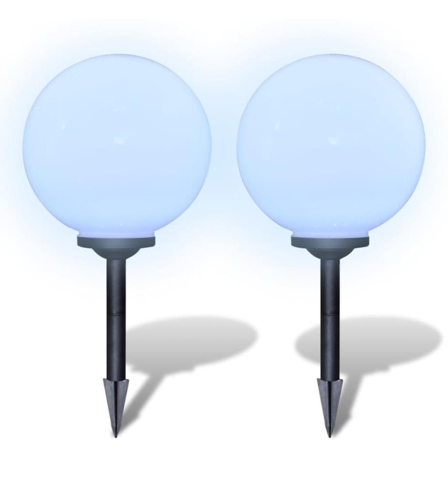 Wegeleuchten 2 Stk. LED 30 cm mit Erdspiess