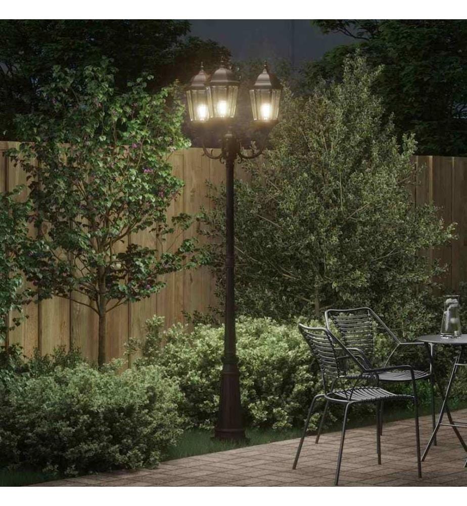 Garten-Licht Bronze 61 x 53 x 235 cm Aluminium und Glas