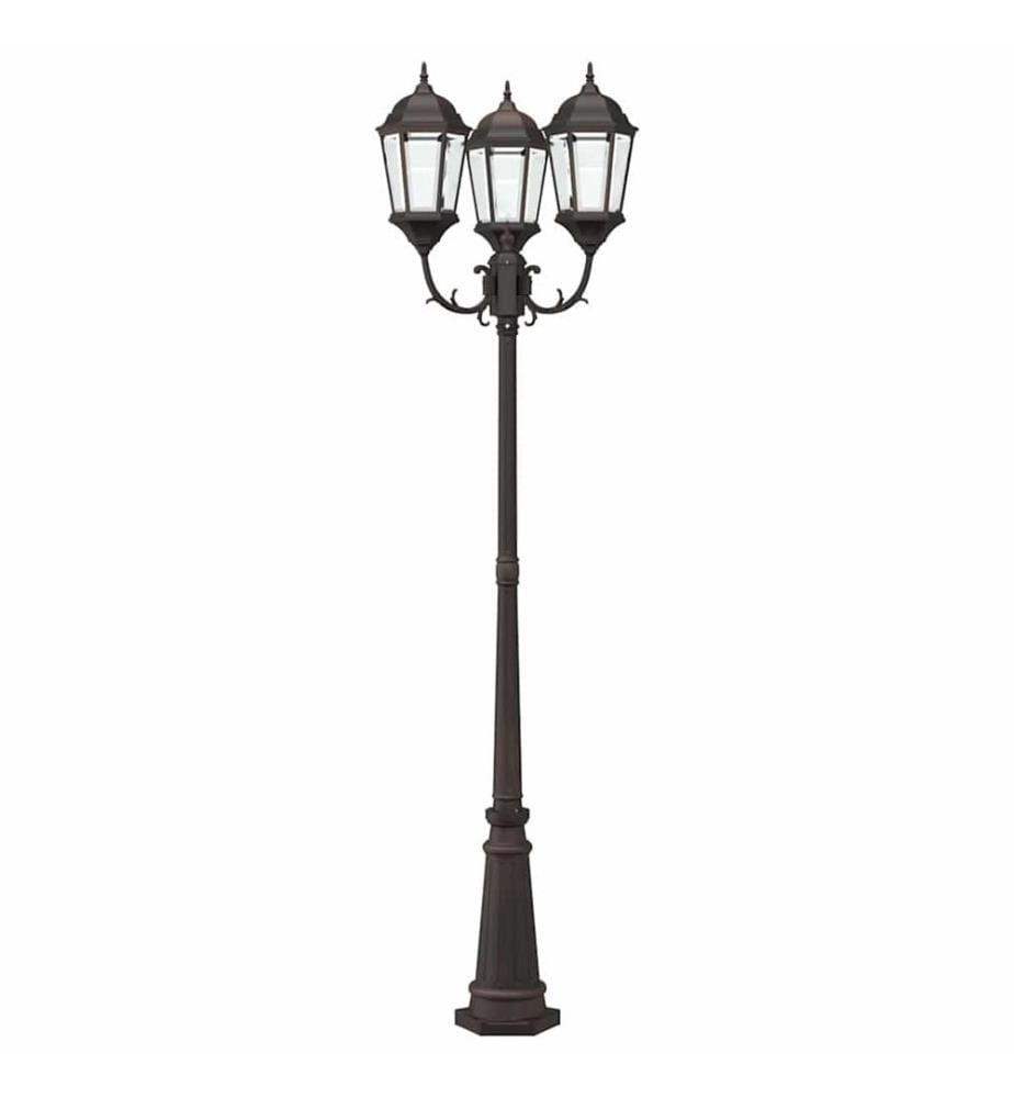 Garten-Licht Bronze 61 x 53 x 235 cm Aluminium und Glas