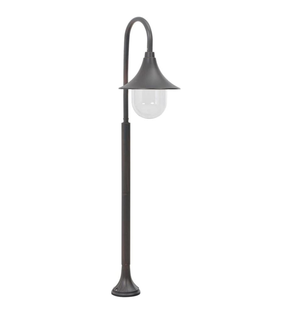 Garten-Pollerleuchte E27 120 cm Aluminium Bronzefarben