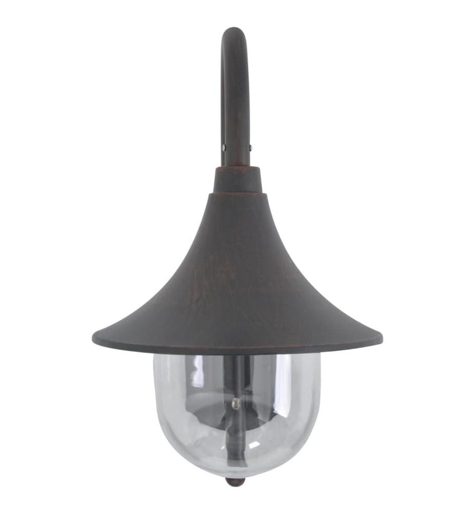 Garten-Wandleuchte E27 42 cm Aluminium Bronze