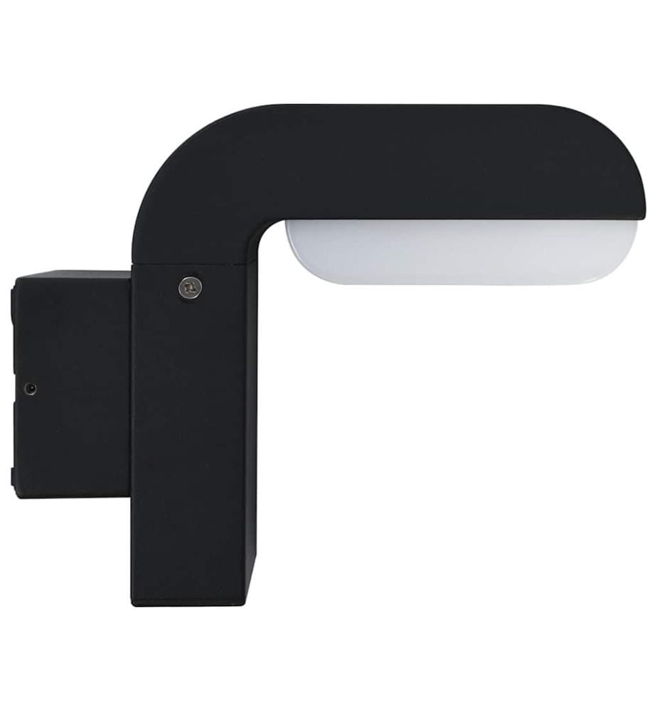 Aussenwandleuchte LED 9 W Schwarz Oval