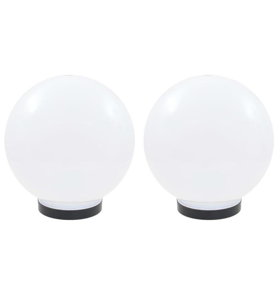 LED-Gartenleuchten 2 Stk. Kugelförmig 25 cm PMMA