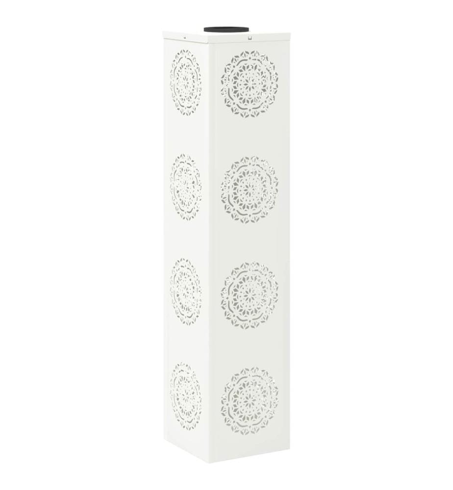 Solar LED Weg Licht 2 pcs Weiss Kalt gewalzter Stahl