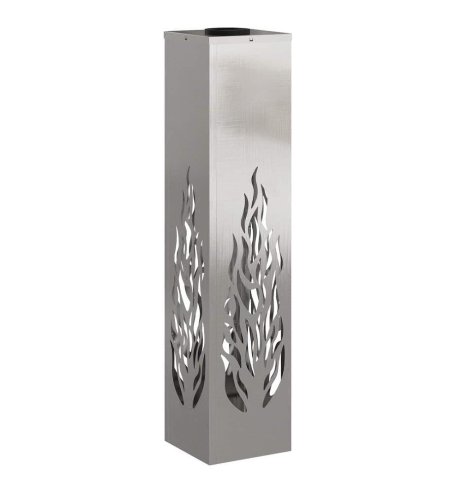 Solar LED Weg Licht 2 pcs Silber Edelstahl