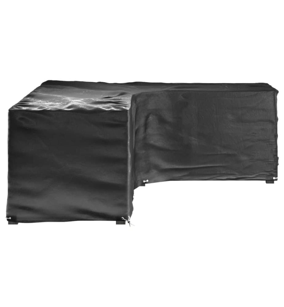Gartenmöbel-Abdeckungen in L-Form 2 Stk. 16 Ösen 260x210x80 cm
