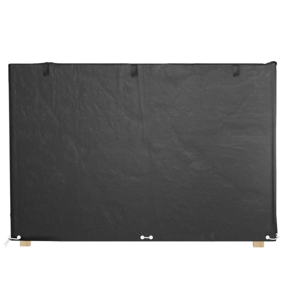 Housses de balancelle 2 pcs 12 oeillets 215x150x130/150 cm PE