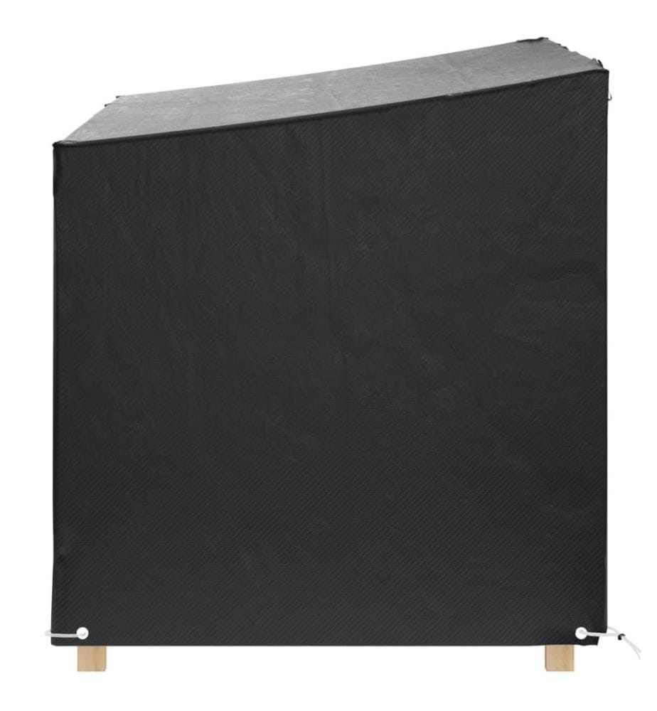 Housses de balancelle 2 pcs 12 oeillets 215x150x130/150 cm PE