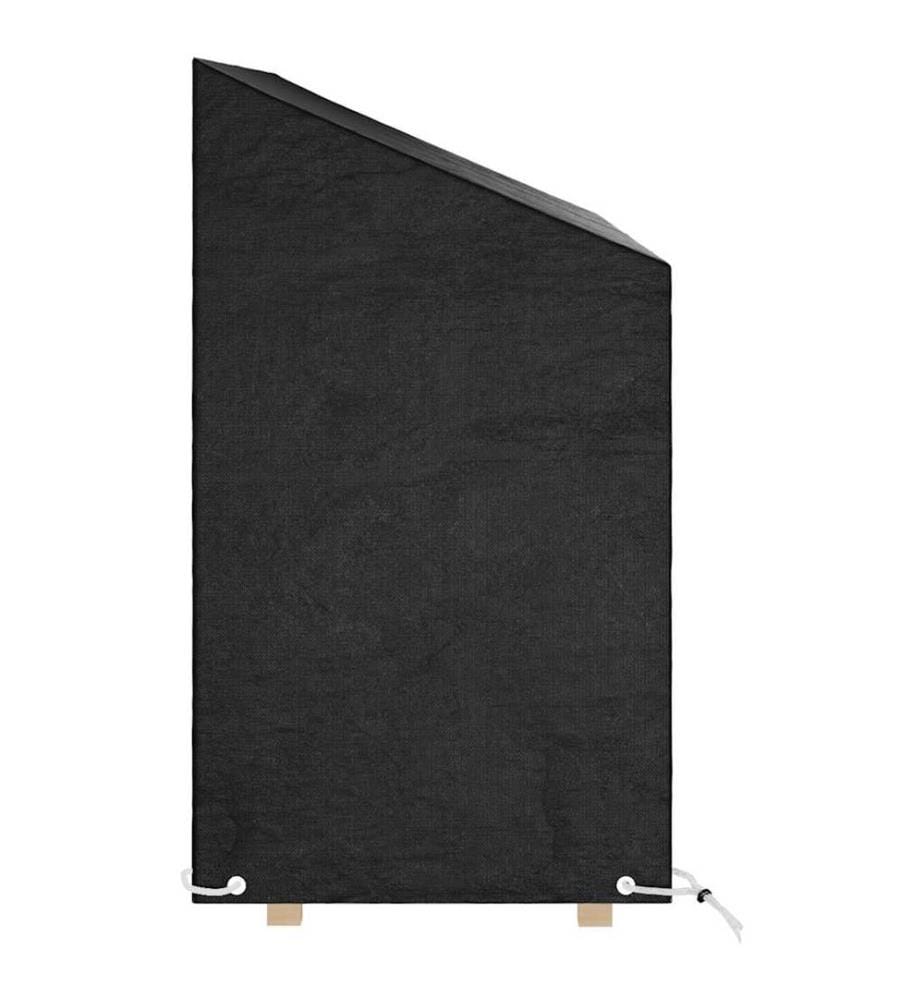 Housses de banc de jardin 2 pcs 8 oeillets 160x70x70/88 cm PE