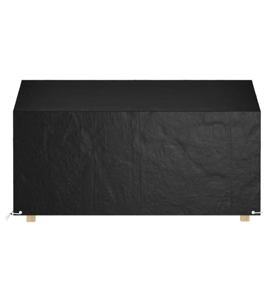 Abdeckungen für Gartenbänke 2 Stk. 12 Ösen 210x70x70/88 cm
