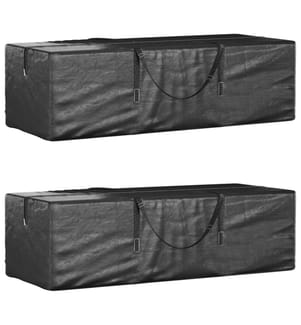 Weihnachtsbaumtaschen 2 Stk. Schwarz Polyethylen