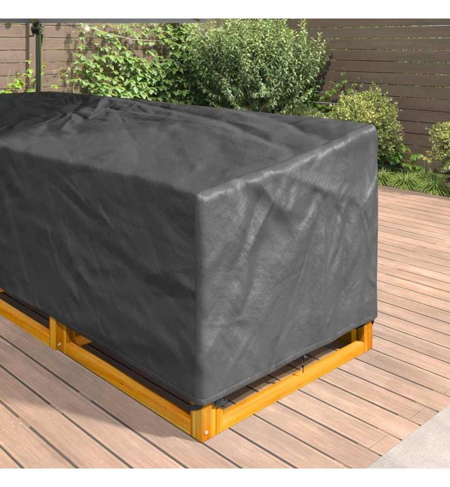 Möbelbezug Schwarz 255 x 255 x 80 cm 210D Oxford Stoff
