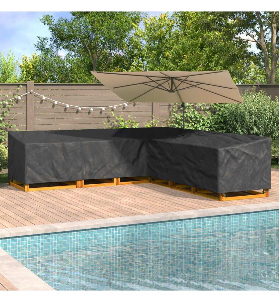 Möbelbezug Schwarz 325 x 325 x 80 cm 420D Oxford Stoff