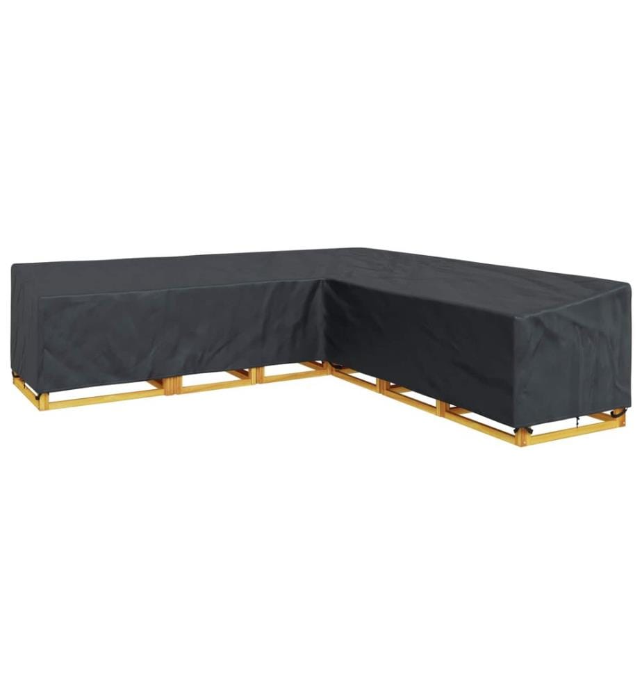 Möbelbezug Schwarz 325 x 325 x 80 cm 420D Oxford Stoff