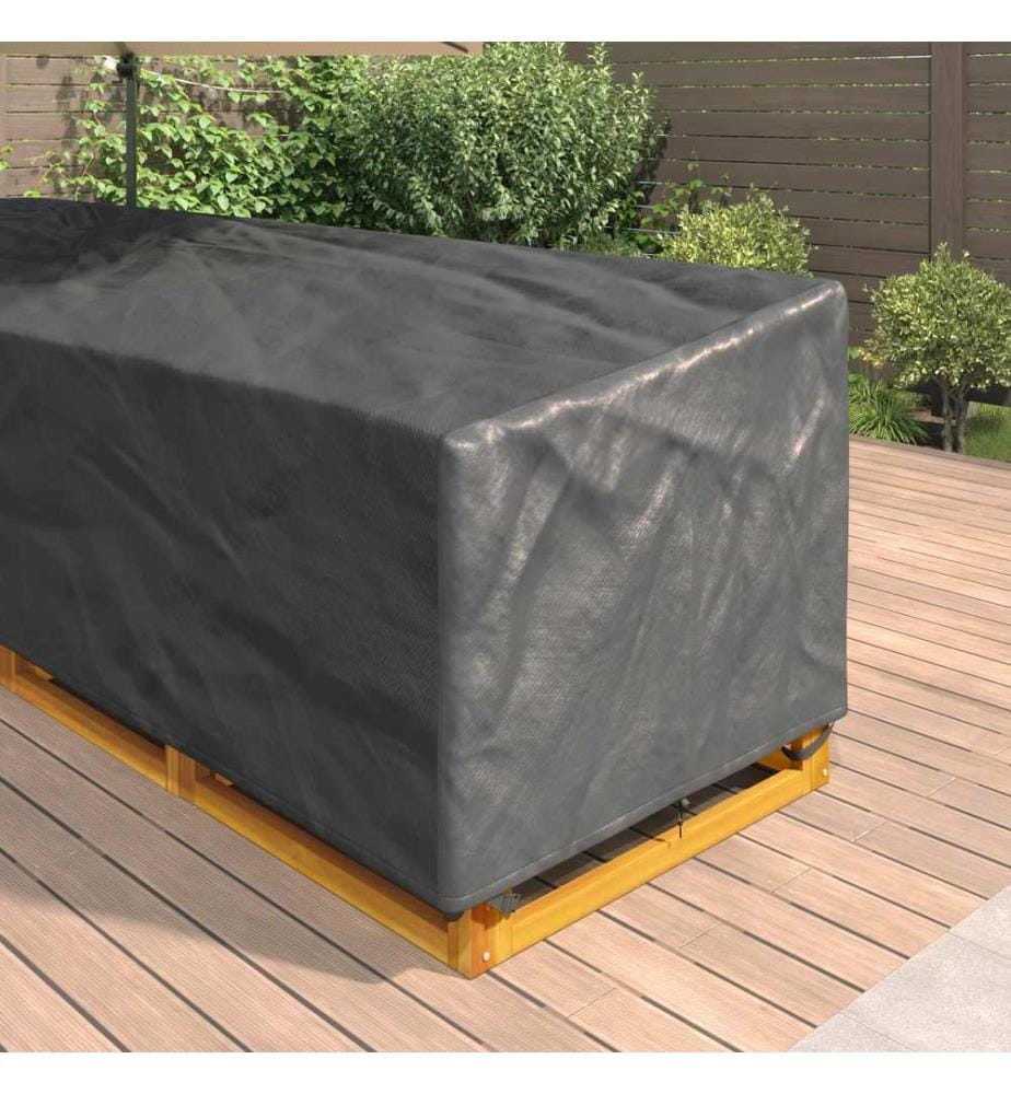 Möbelbezug Schwarz 325 x 325 x 80 cm 420D Oxford Stoff
