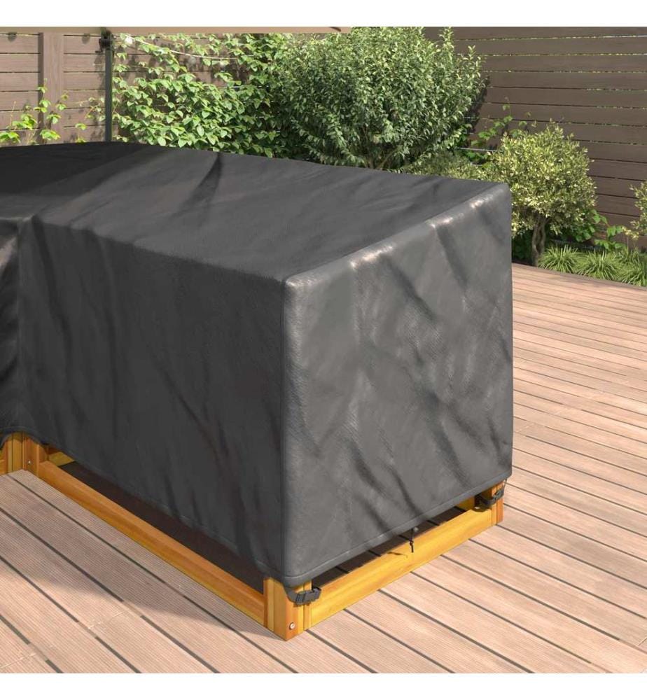 Möbelbezug Schwarz 250 x 180 x 80 cm 210D Oxford Stoff