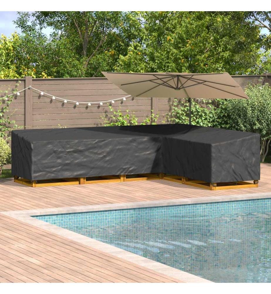 Möbelbezug Schwarz 355 x 275 x 80 cm 600D Oxford Stoff