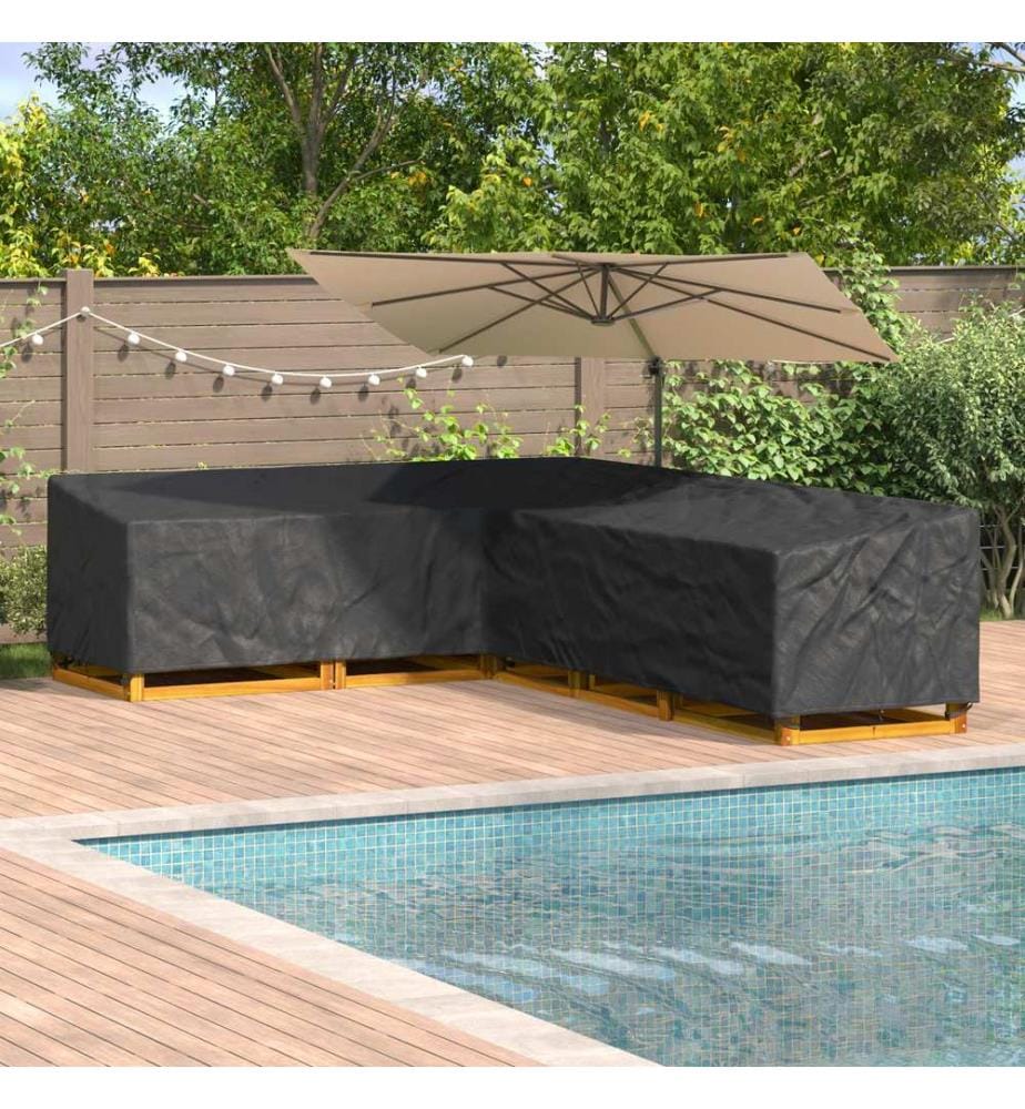 Möbelbezug Schwarz 355 x 275 x 80 cm 600D Oxford Stoff