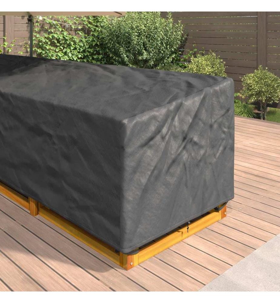 Möbelbezug Schwarz 355 x 275 x 80 cm 600D Oxford Stoff