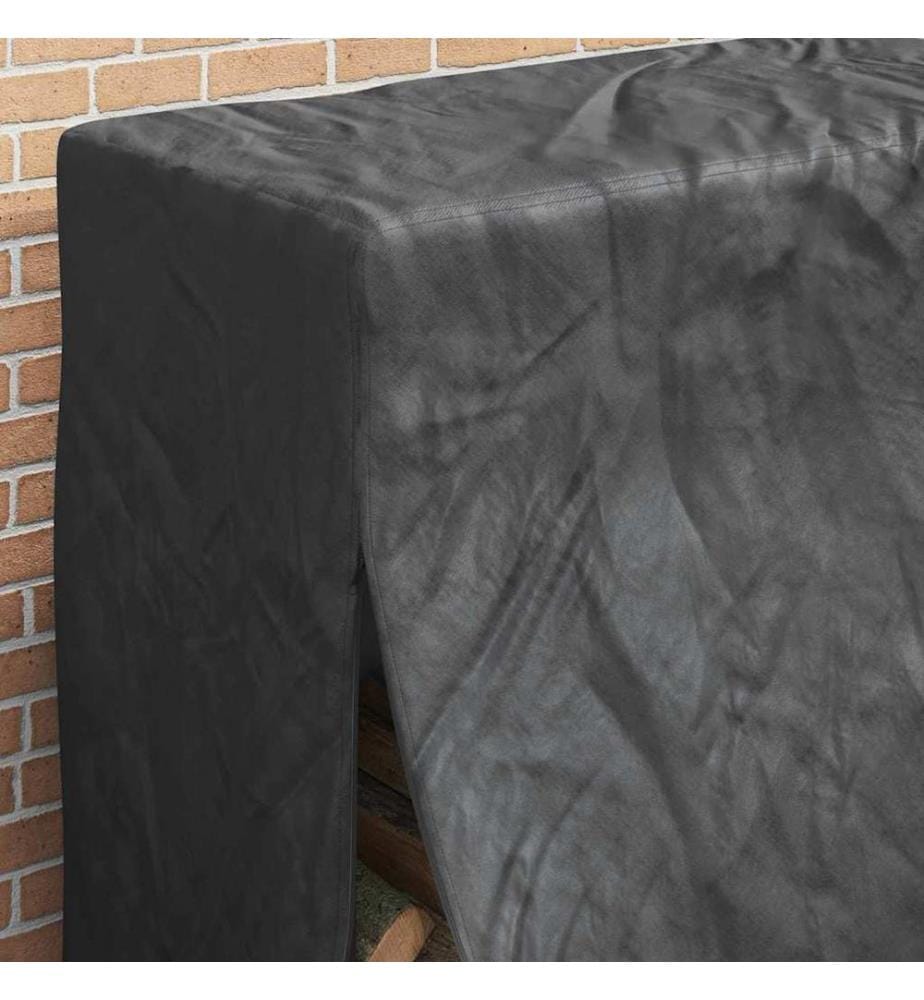 Abdeckung für Kaminholzregal Uni Schwarz 420D Oxford-Gewebe
