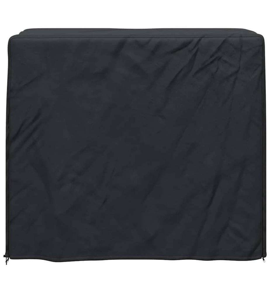 Abdeckung für Kaminholzregal Uni Schwarz 420D Oxford-Gewebe