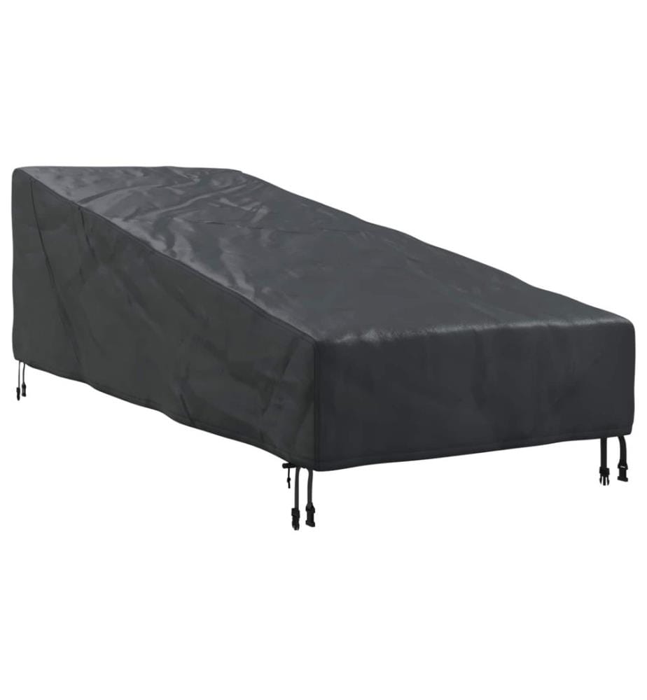 Abdeckung für Möbel für den Outdoor Schwarz 195 x 76 x 82 cm
