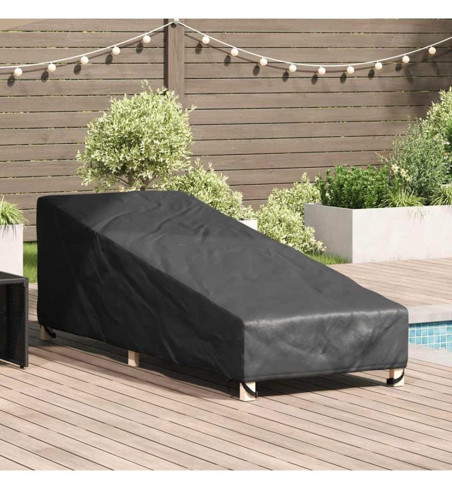 Abdeckung für Möbel für den Outdoor Schwarz 210 x 80 x 75 cm