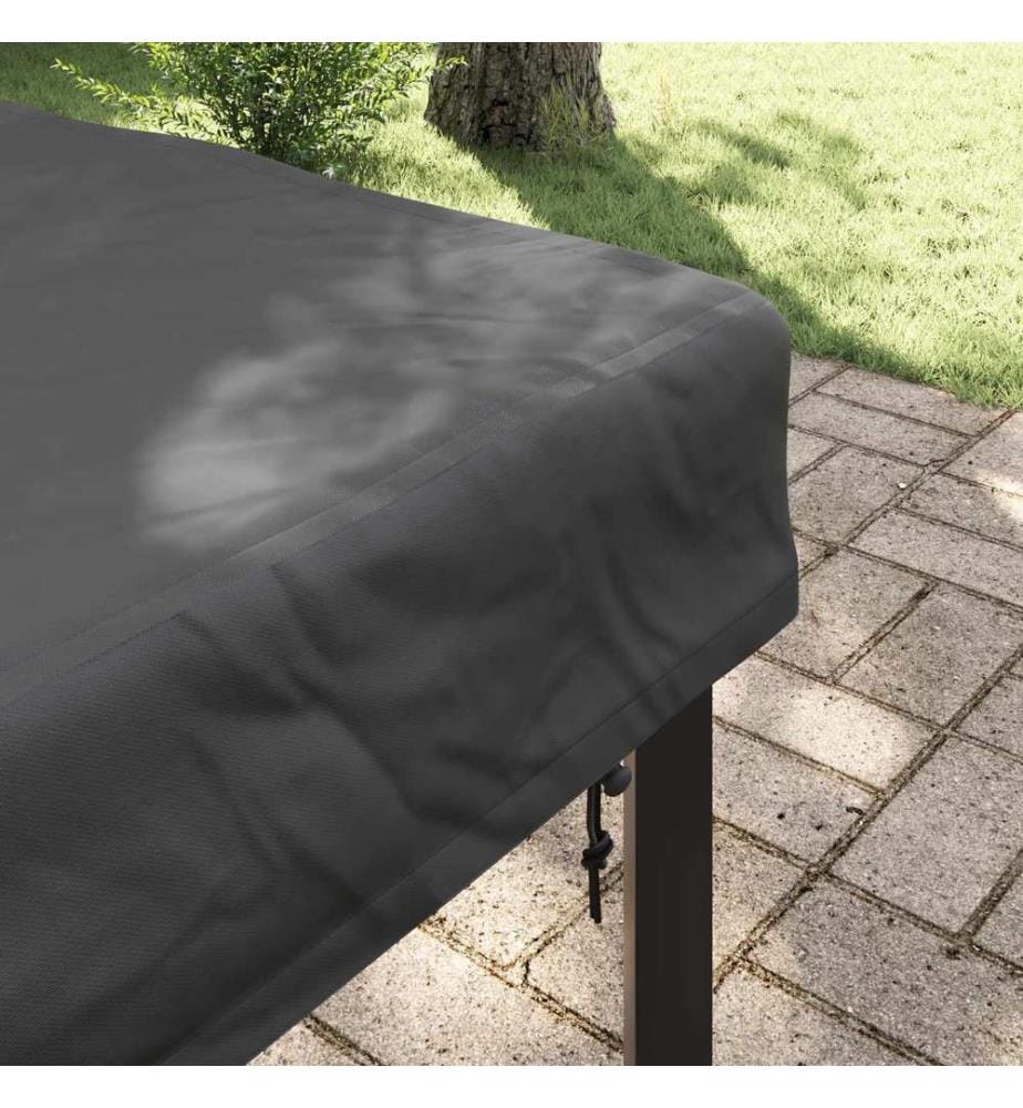 Tischdecken Uni Schwarz 62 x 62 x 15 cm 600D Oxford Stoff