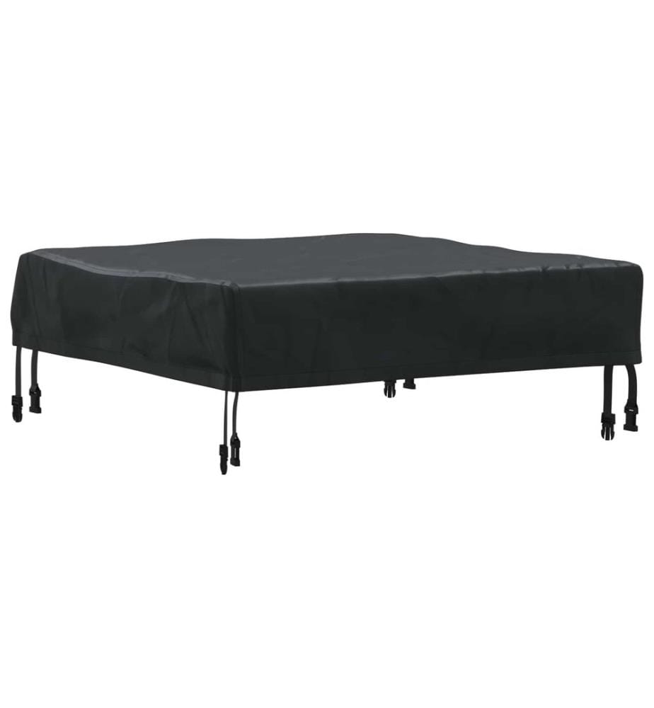 Tischdecken Uni Schwarz 82 x 82 x 15 cm Stoff