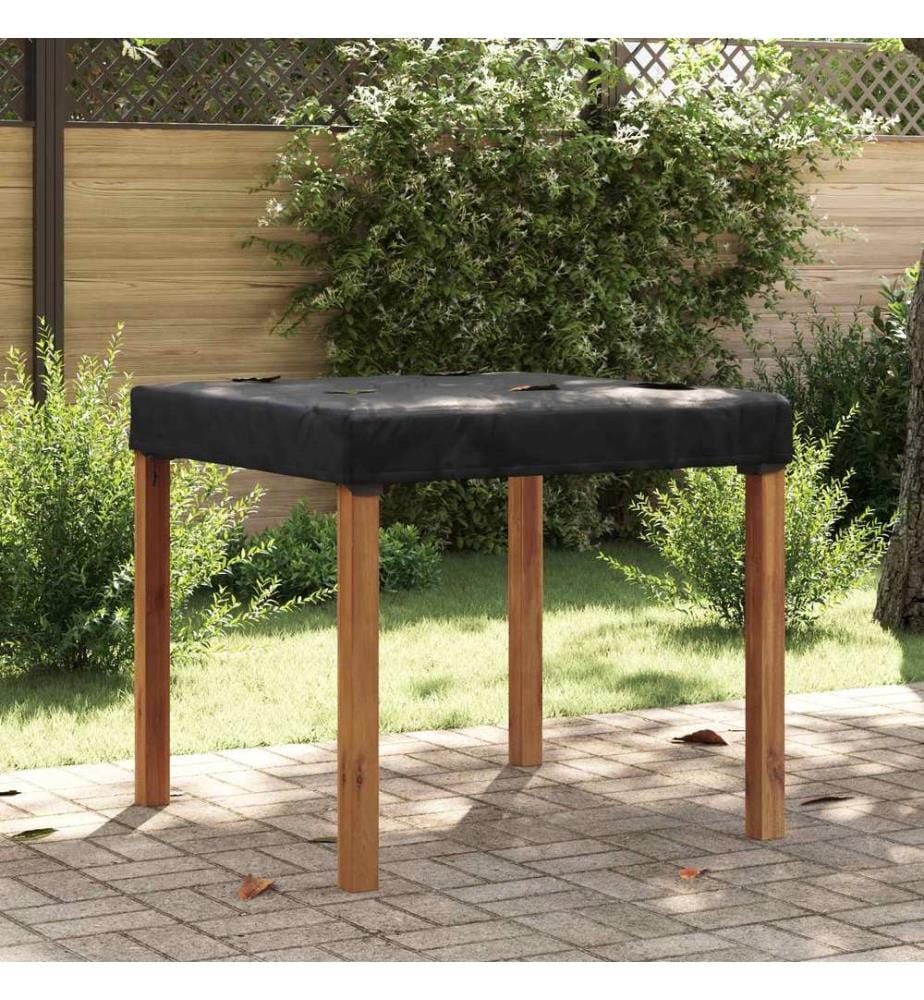 Tischdecken Uni Schwarz 102 x 102 x 15 cm Stoff