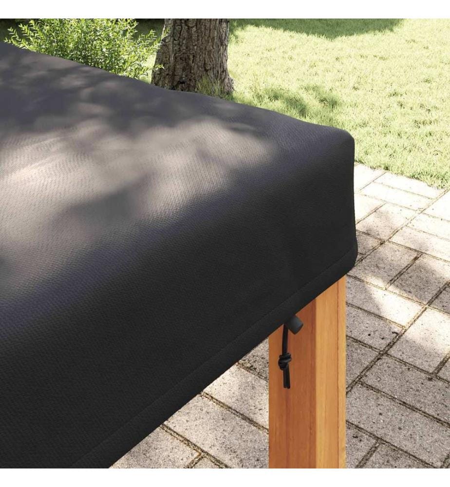 Tischdecken Uni Schwarz 112 x 112 x 15 cm Stoff