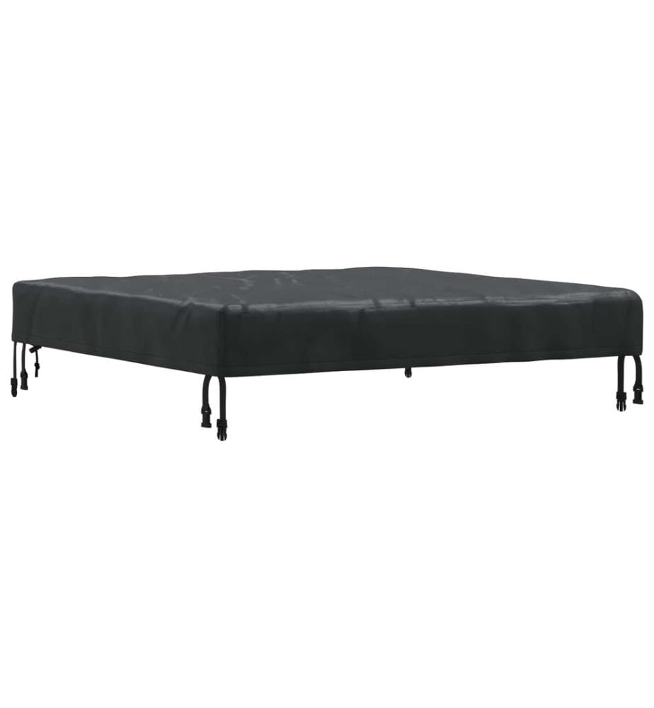 Tischdecken Uni Schwarz 112 x 112 x 15 cm Stoff