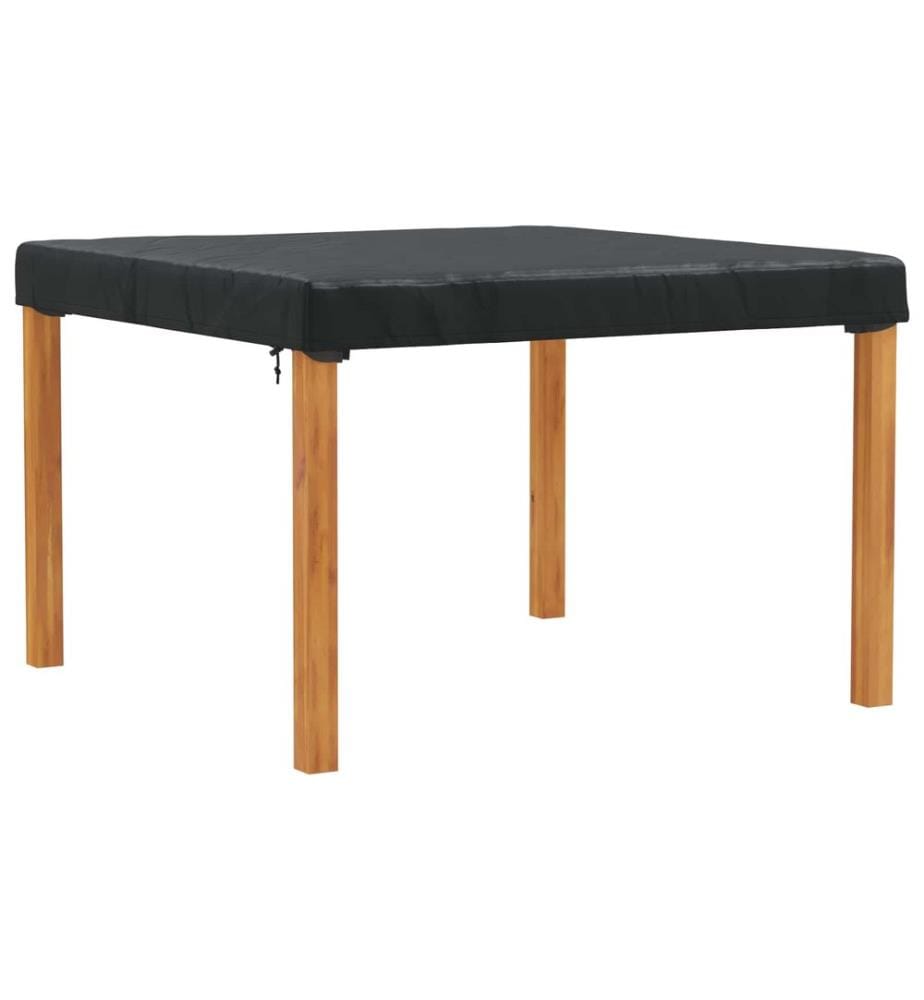 Tischdecken Uni Schwarz 122 x 122 x 15 cm Stoff