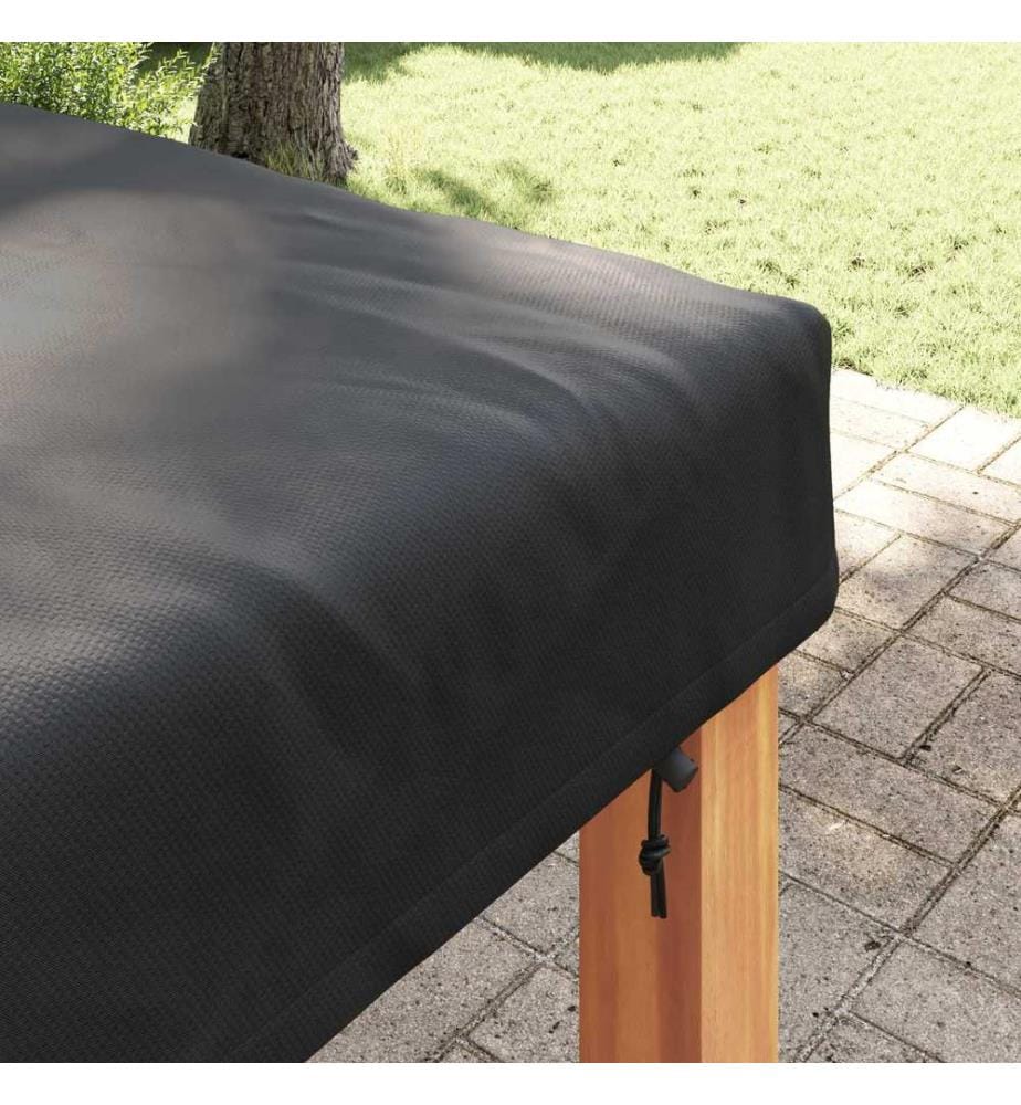 Tischdecken Uni Schwarz 122 x 122 x 15 cm Stoff