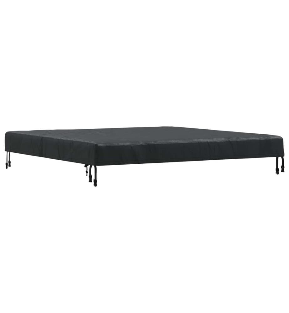 Tischdecken Uni Schwarz 142 x 142 x 15 cm Stoff