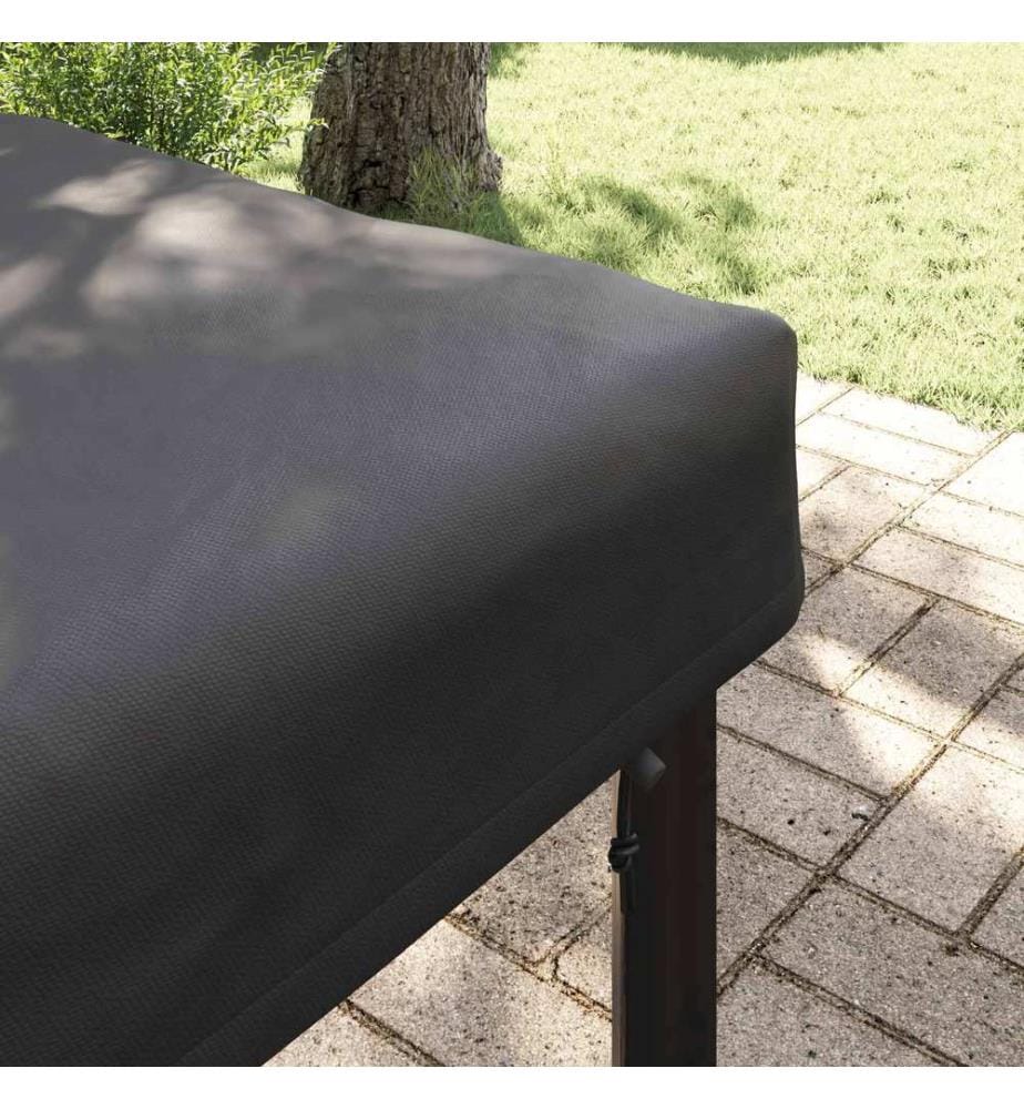 Tischdecken Uni Schwarz 122 x 72 x 15 cm Stoff