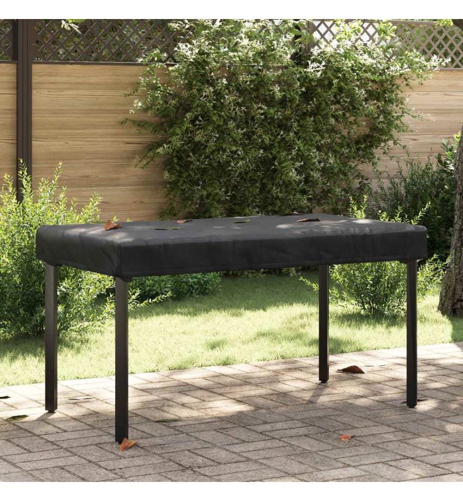 Tischdecken Uni Schwarz 152 x 92 x 15 cm Stoff