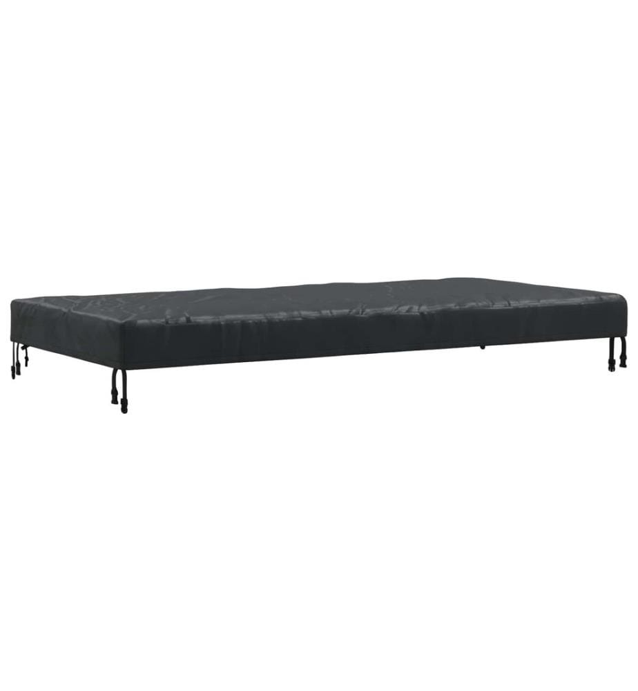 Tischdecken Uni Schwarz 182 x 92 x 15 cm Stoff