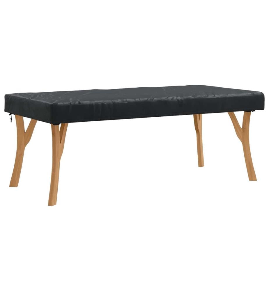Tischdecken Uni Schwarz 182 x 102 x 15 cm Stoff