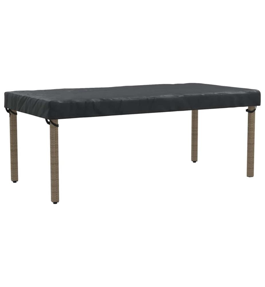 Tischdecken Uni Schwarz 202 x 102 x 15 cm Stoff