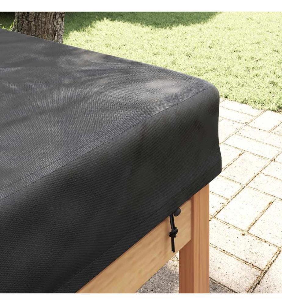 Tischdecken Uni Schwarz 102 x 262 x 15 cm Stoff