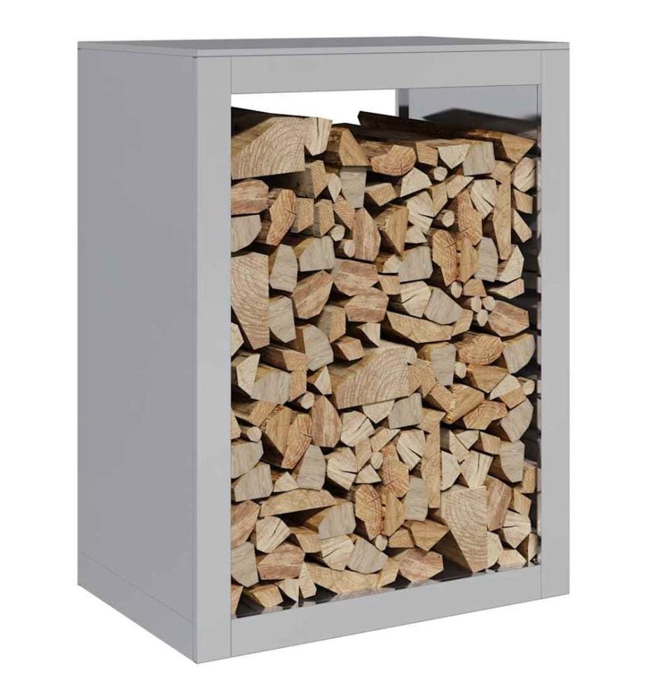 Brennholzregal 60x40x80 cm Verzinkter Stahl