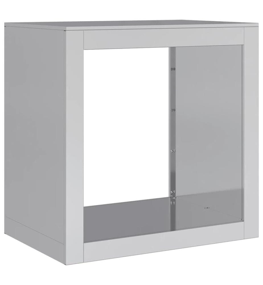 Brennholzregal 60x40x60 cm Verzinkter Stahl