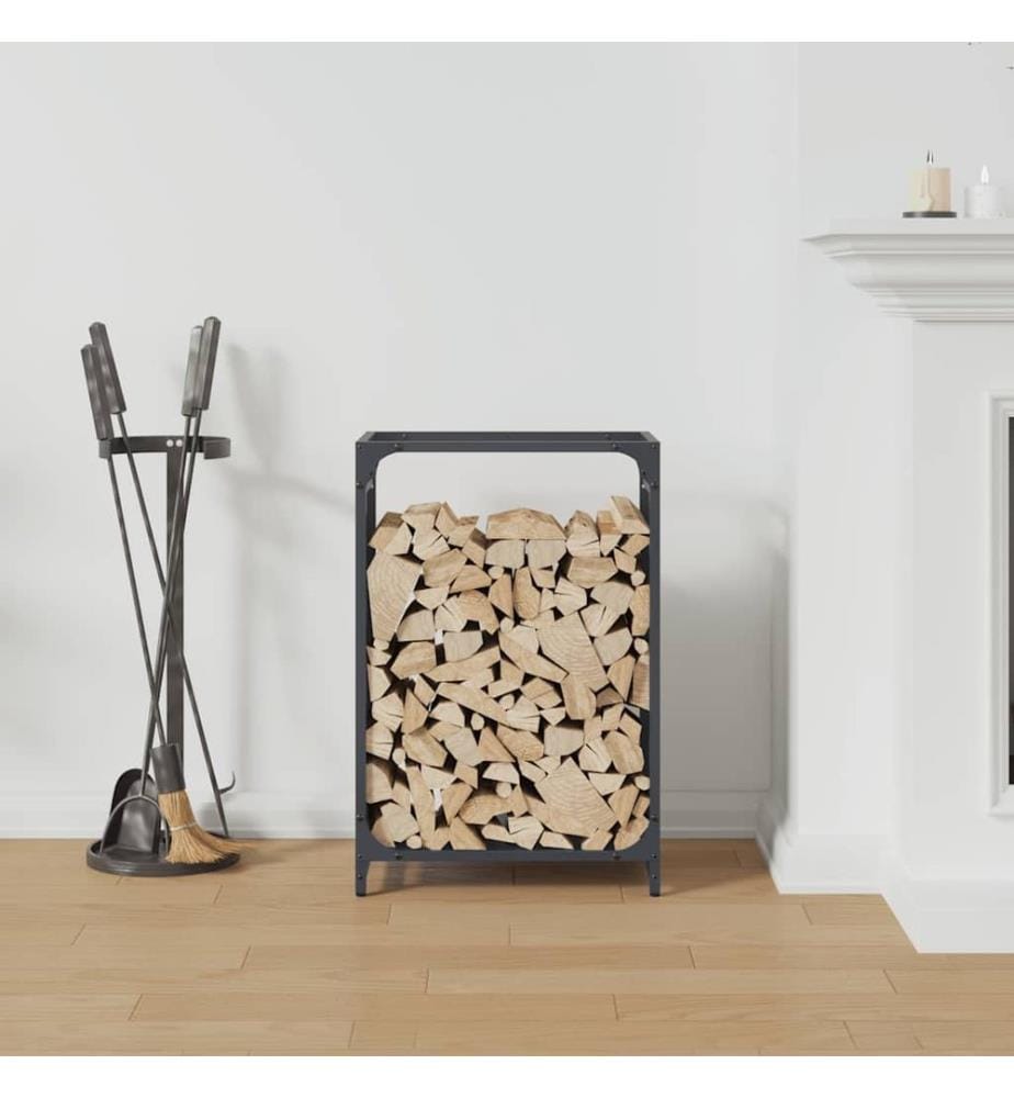 Brennholzregal Anthrazit 44x28x65 cm Kaltgewalzter Stahl