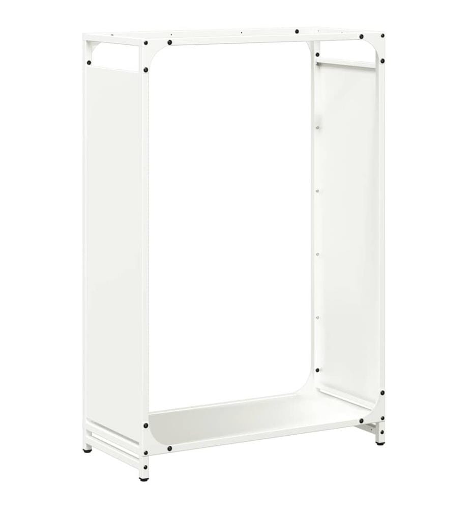 Brennholzregal Weiss 60x28x90 cm Kaltgewalzter Stahl
