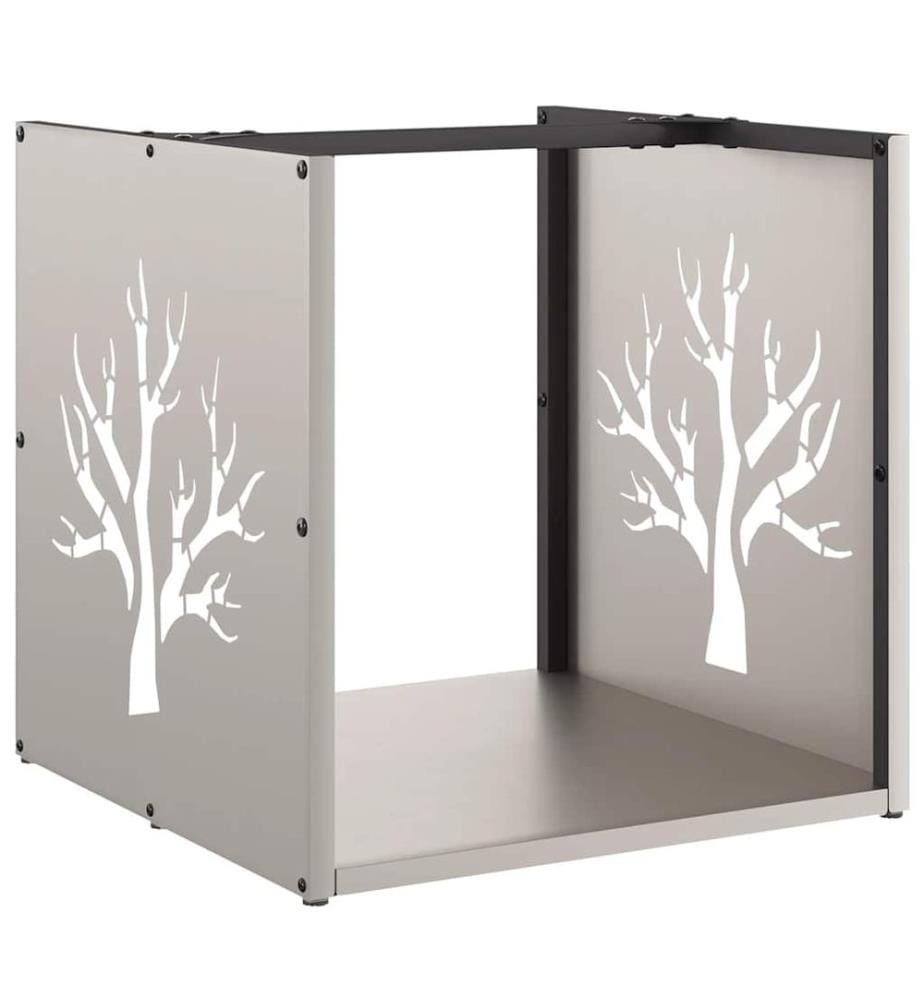 Brennholzregal 40x40x40 cm Wetterfester Stahl