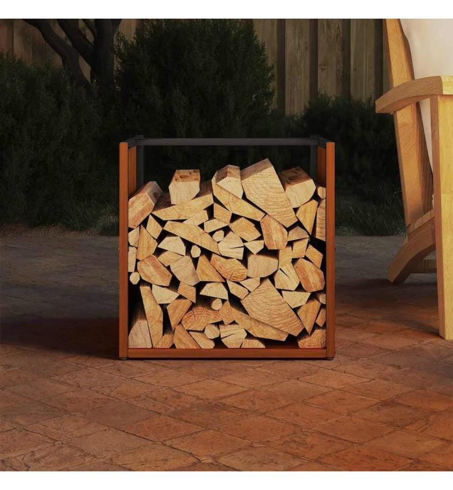 Brennholzregal 40x40x40 cm Wetterfester Stahl