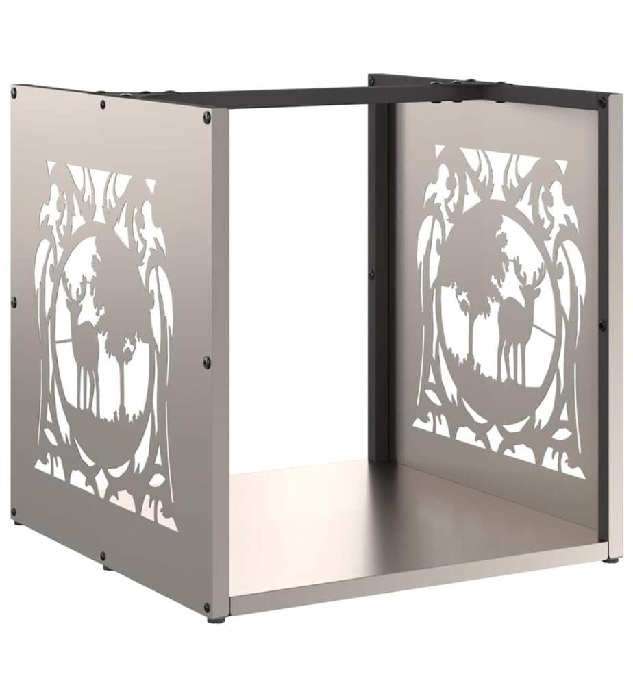 Brennholzregal 40x40x40 cm Wetterfester Stahl