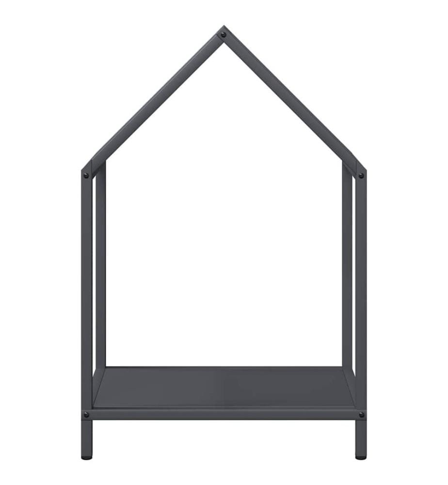 Brennholzregal Anthrazit 40x25x60 cm Kaltgewalzter Stahl