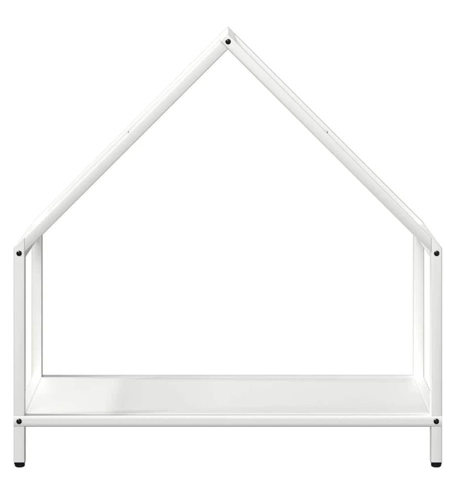 Brennholzregal Weiss 60x25x60 cm Kaltgewalzter Stahl